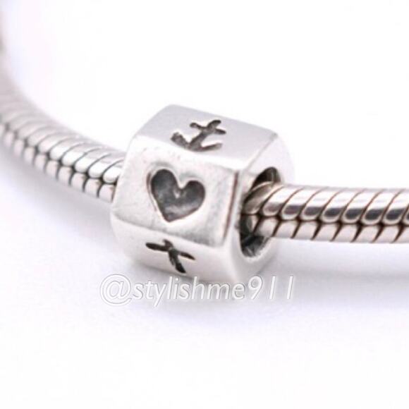 Authentic PANDORA Faith Hope and Love Charm - 790119 - Picture 2 of 12